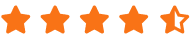 four and a half star rating