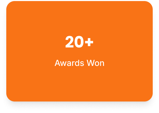 20+ awards won